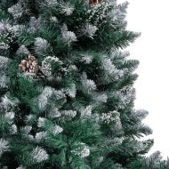 С изкуствено коледно дърво с 300 LED светодиода Зелен 180 cm