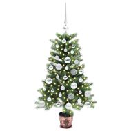 Коледно дърво с 150 LED светодиода с поставка Зелен 90 cm ПЕ