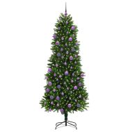 Коледно дърво с 300 LED светодиода с поставка Зелен 240 cm ПЕ