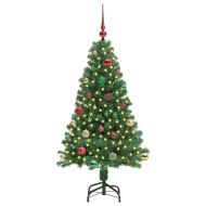 С изкуствено коледно дърво с 150 LED светодиода Зелен 150 cm