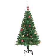 С изкуствено коледно дърво с 150 LED светодиода Зелен 150 cm