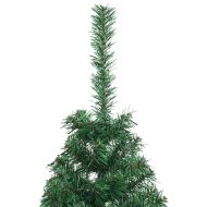 Изкуствена коледна елха с подсветка Зелен 120 cm ПВЦ