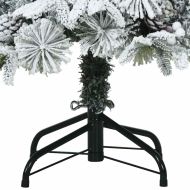Изкуствено коледно дърво с хингед Зелен 120 cm PE и PVC
