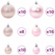 Изкуствено коледно дърво с хингед Бяло 180 cm PE и PVC