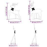 LED елени 2 pcs Студено бяло текстил