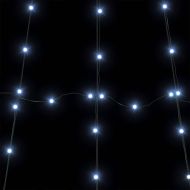 LED коледна елха с колчета за земя Хладно бяло 306 см Метал