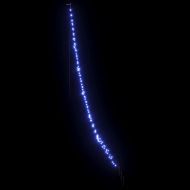 LED коледна елха с колчета за земя Синьо 306 см Метал