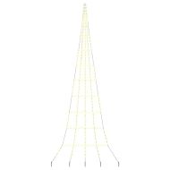 LED коледна елха с колчета за земя Топло бяло 511 см Метал