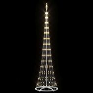 LED Коледна Елха Топло бяло 250 cm Метал
