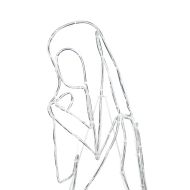 Светеща ясла с 550 LED светодиода Многоцветен 112 x 71,5 см ПВЦ