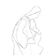 Светеща ясла с 550 LED светодиода Многоцветен 112 x 71,5 см ПВЦ