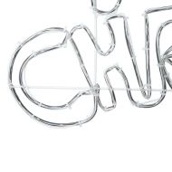 Коледен знак с 240 LED светодиода Многоцветен 99,5 x 54 см ПВЦ