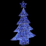 Коледно дърво с 100 LED светодиода Синьо 120 cm Акрил
