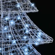 Коледно дърво с 160 LED светодиода Студено бяло 150 cm Акрил