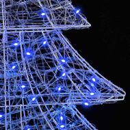 Коледно дърво с 160 LED светодиода Синьо 150 cm Акрил