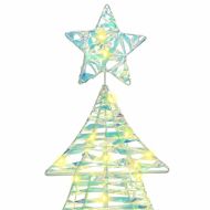 Коледно дърво с 120 LED светодиода Топло бяло 120,5 cm PET