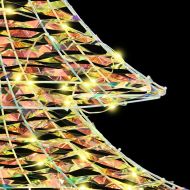 Коледно дърво с 120 LED светодиода Топло бяло 120,5 cm PET