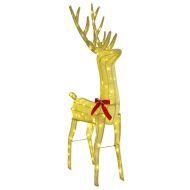 Дядо Коледа, който дърпа шейна Топло бяло текстил