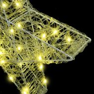 3D звезда Топло бяло 55 x 53.5 x 10 см Акрил