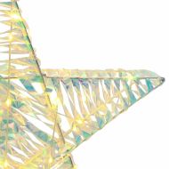 3D звезда с 50 LED светодиода Топло бяло 55 x 52.5 x 9 см PET