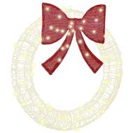 Венец с 60 LED светодиода Топло бяло 76 x 76 x 8,5 см Акрил