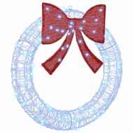 Венец с 60 LED светодиода Синьо 76 x 76 x 8,5 см Акрил