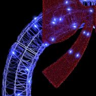 Венец с 60 LED светодиода Синьо 76 x 76 x 8,5 см Акрил