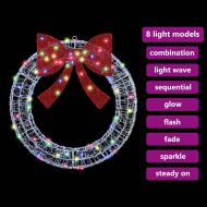 Венец с 60 LED светодиода Многоцветен 76 x 76 x 8,5 см Акрил