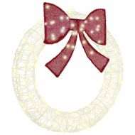 Венец с 80 LED светодиода Топло бяло 92 x 92 x 9,5 см Акрил