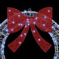 Венец с 150 LED светодиода Студено бяло 120 cm Акрил