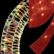 Венец с 150 LED светодиода Топло бяло 121 x 121 x 10 см PET