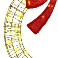 Венец с 60 LED светодиода Топло бяло 76 x 76 x 8 см PET