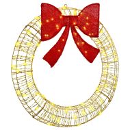 Венец с 80 LED светодиода Топло бяло 91 x 91 x 9 см PET