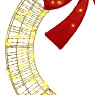 Венец с 80 LED светодиода Топло бяло 91 x 91 x 9 см PET