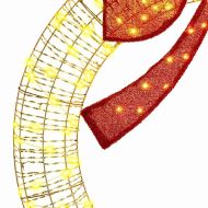 Венец с 150 LED светодиода Топло бяло 121 x 121 x 10 см PET