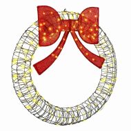 Венец с 150 LED светодиода Топло бяло 121 x 121 x 10 см Ратан