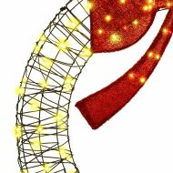 Венец с 150 LED светодиода Топло бяло 121 x 121 x 10 см Ратан