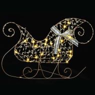 LED елени с 60 LED светодиода 3 pcs Топло бяло PET