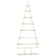 Метално коледно дърво Златист 180 cm Прахово покритие стомана