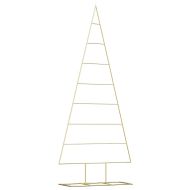 Метално коледно дърво Златист 181 cm Прахово покритие стомана