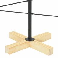 Метално коледно дърво Черно 89 cm Прахово покритие стомана