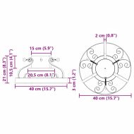 Статив за коледно дърво Черно 40 x 40 x 21 см Стомана