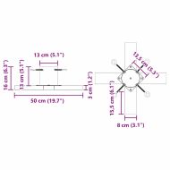Статив за коледно дърво 1.73 Зелен 50 x 50 x 16 cm