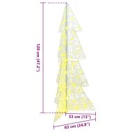 Коледно дърво с 100 LED светодиода Топло бяло 120 cm Акрил