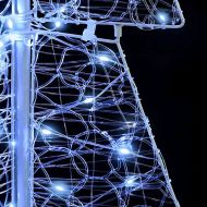 Коледно дърво с 100 LED светодиода Студено бяло 120 cm Акрил