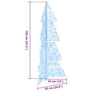 Коледно дърво с 100 LED светодиода Студено бяло 120 cm Акрил