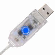 Коледно дърво с 100 LED светодиода Синьо 120 cm Акрил