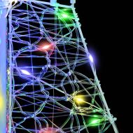 Коледно дърво с 100 LED светодиода Многоцветен 120 cm Акрил