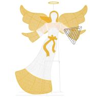 Светещ ъгъл Топло бяло 116 x 29 x 158.5 см Полиестер