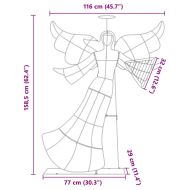 Светещ ъгъл Топло бяло 116 x 29 x 158.5 см Полиестер